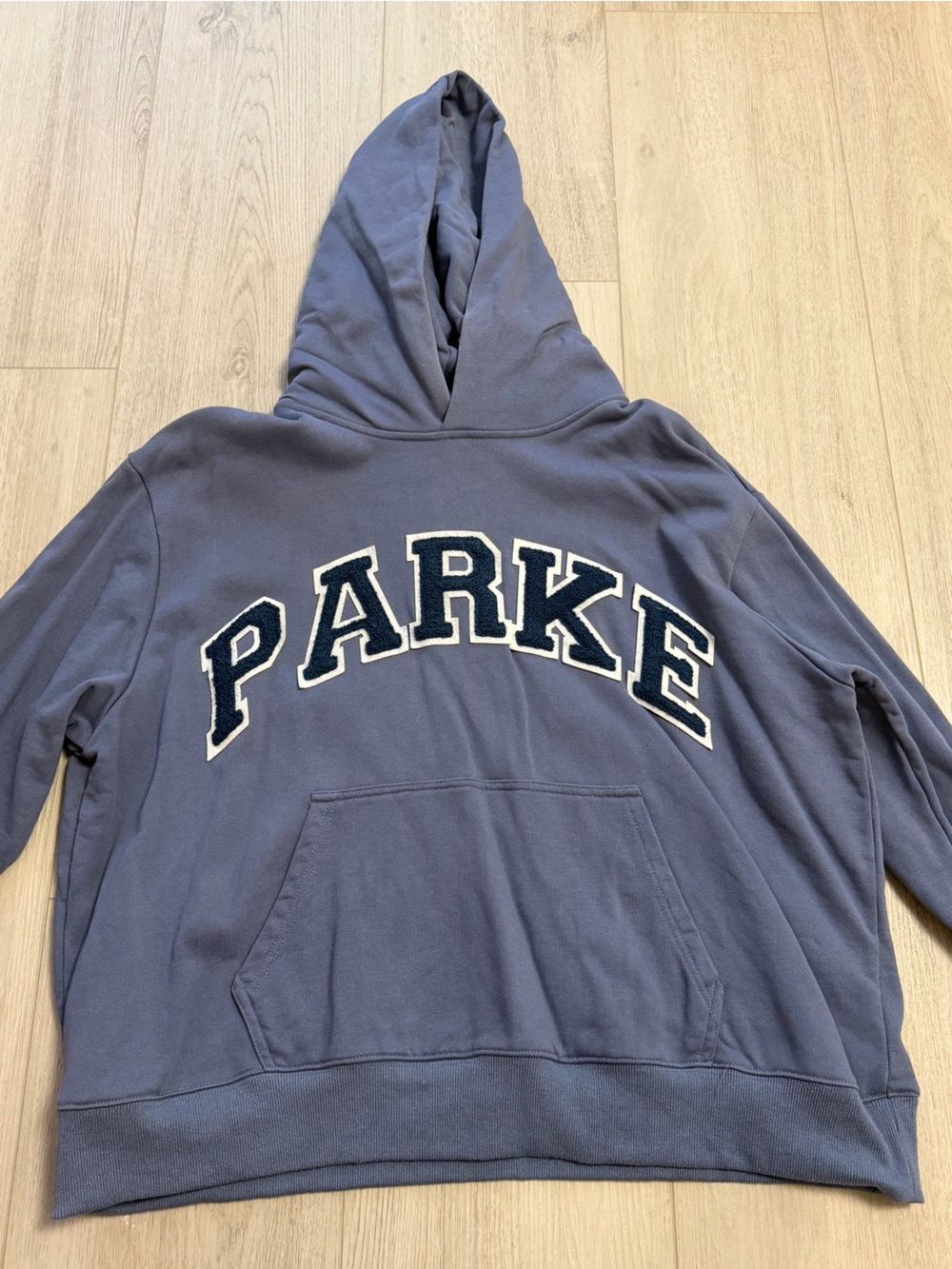Parke sweatshirt blue with denim patch
